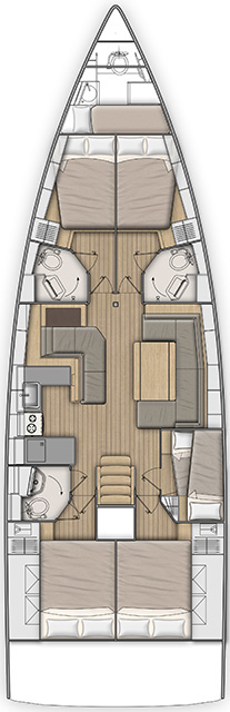 Oceanis 51.1 - 5 + 1 cab.