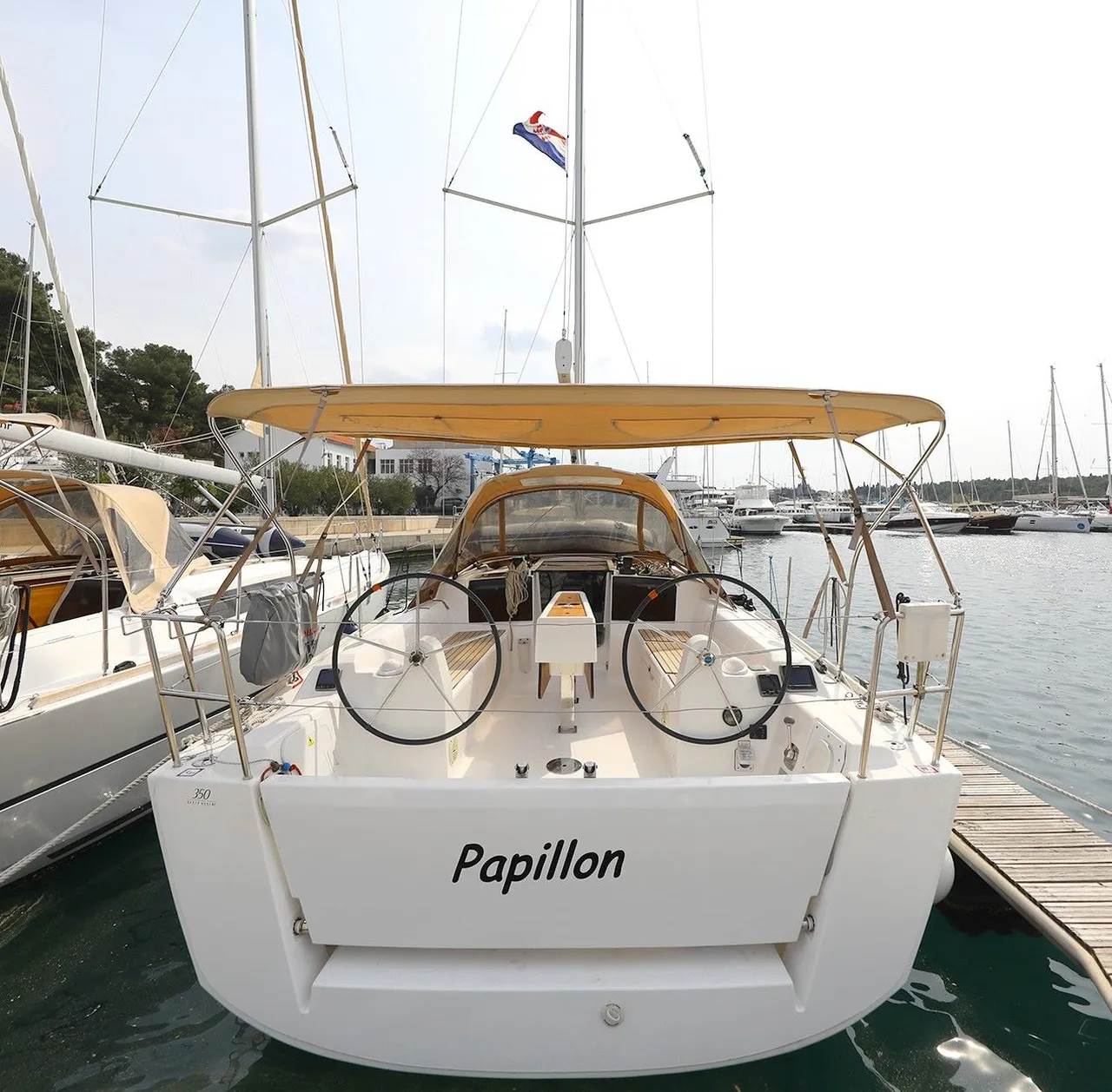 Dufour 350 GL-Segelyacht Papillon in Kroatien