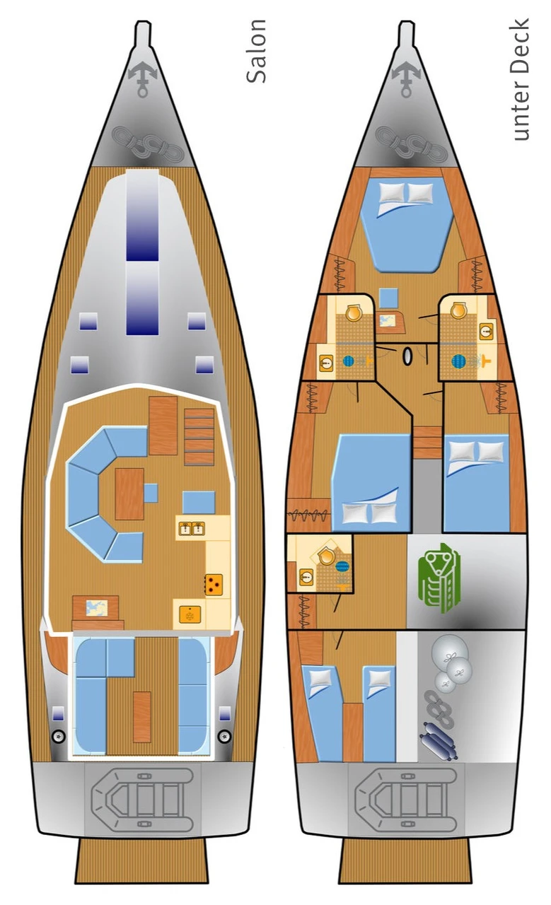 Moody 54 DS-Segelyacht Adventuro in Spanien