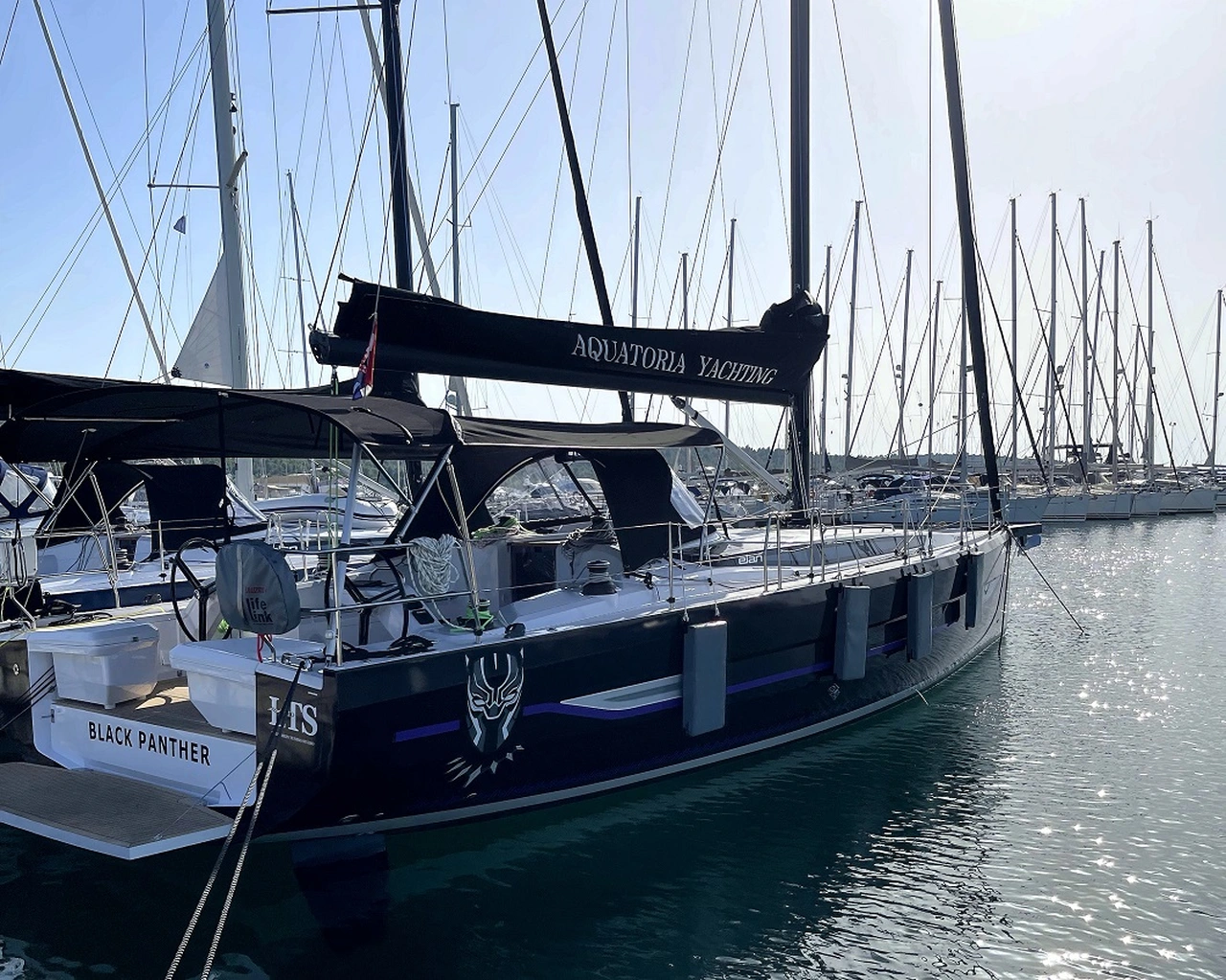 Elan E6-Segelyacht Black Panther in Kroatien