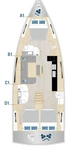 Segelyacht Hanse 460 3 Cab FeMi Star 2