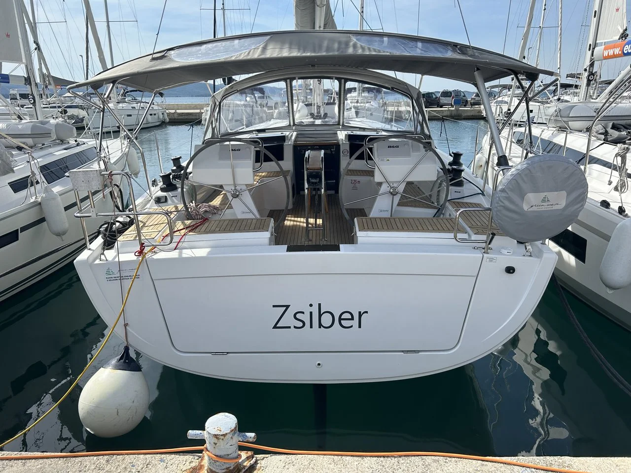 Hanse 455-Segelyacht Zsiber in Kroatien