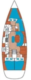 Segelyacht Oceanis Clipper 411 4 Cab Rota 2