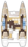 Lagoon 450 F - 4 + 2 cab.-Katamaran Solstice in Griechenland 