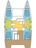 Fountaine Pajot Astrea 42 - 4 + 2 cab.-Katamaran Shangri-La in Griechenland 