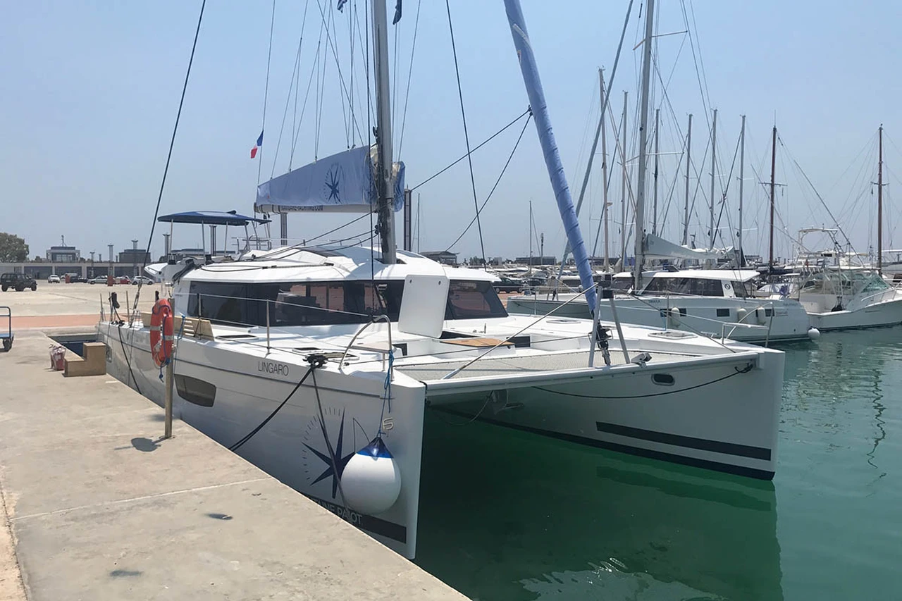 Fountaine Pajot Saba 50 - 6 + 2 cab.-Katamaran Lingaro in Griechenland 