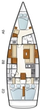 Segelyacht Hanse 430 Tria S 2