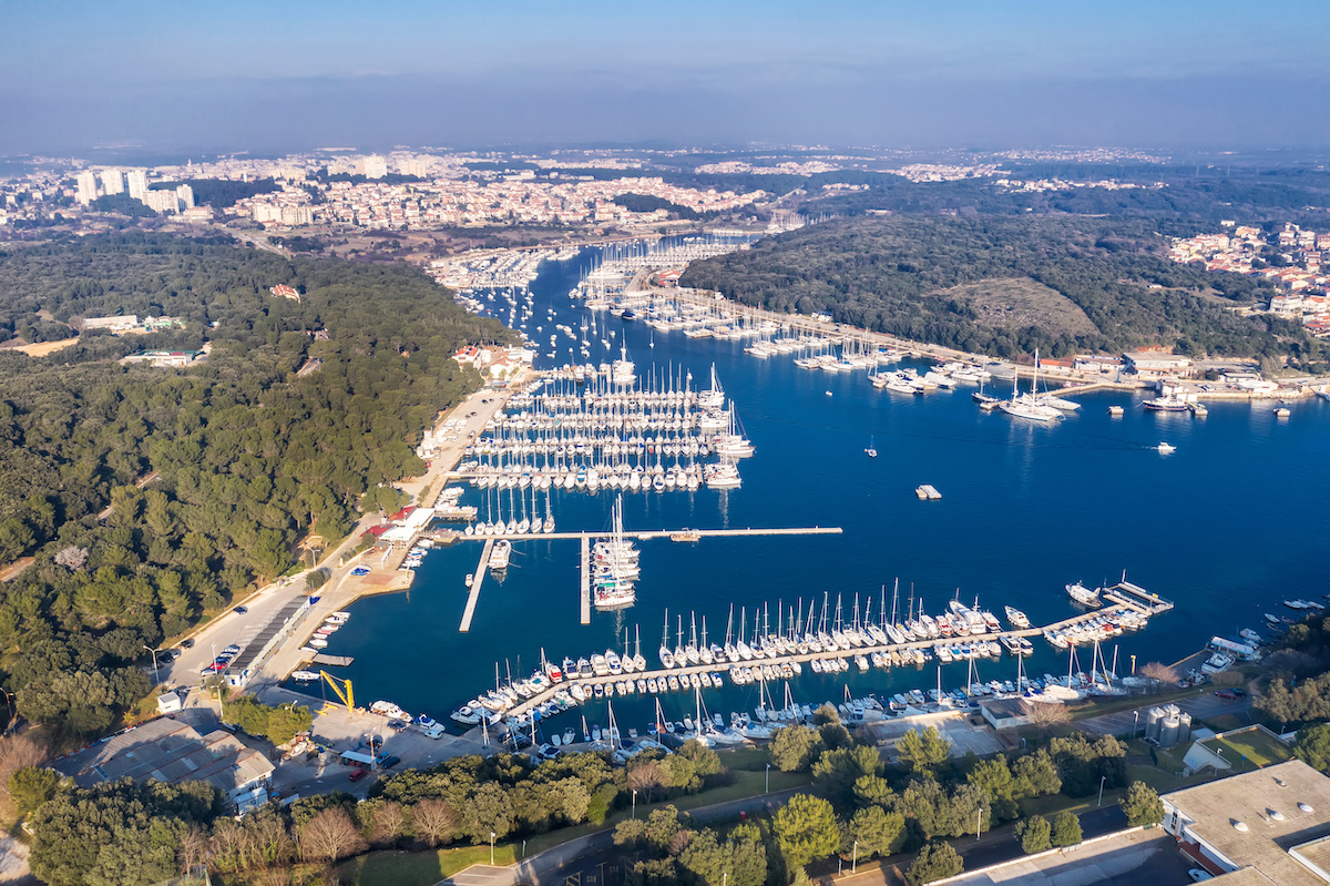 Luftbild Marina Pula